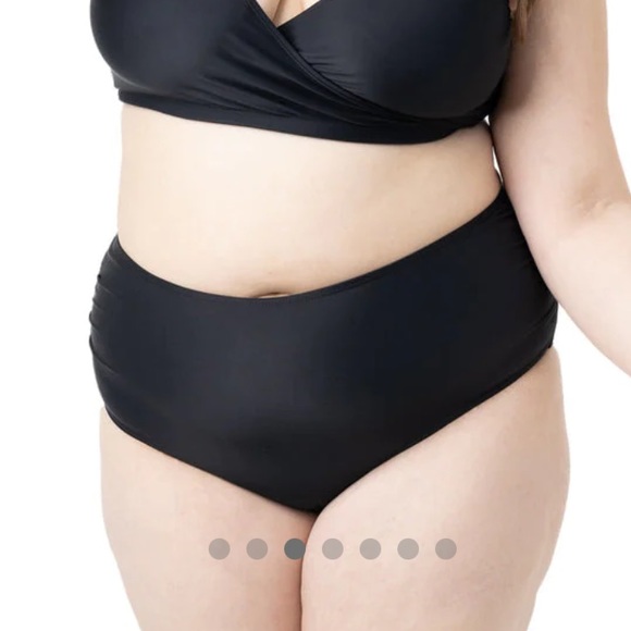Kindred Bravely High Rise Maternity & Postpartum Bikini Bottom - Black (M) - Picture 1 of 3